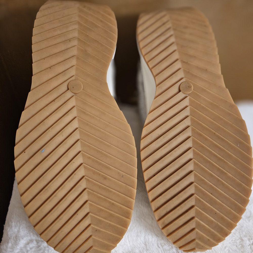 Steve Madden Glittering Silver High-Top Sneakers - Picture 7 of 8